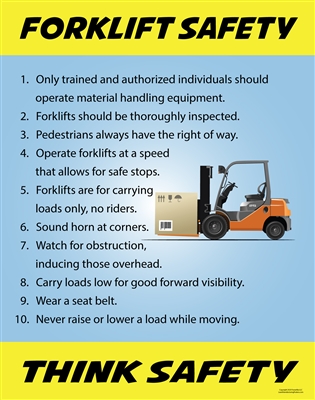 Forklift Safety Poster