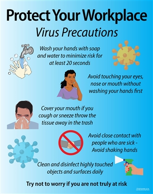 Virus Precautions, prevention poster